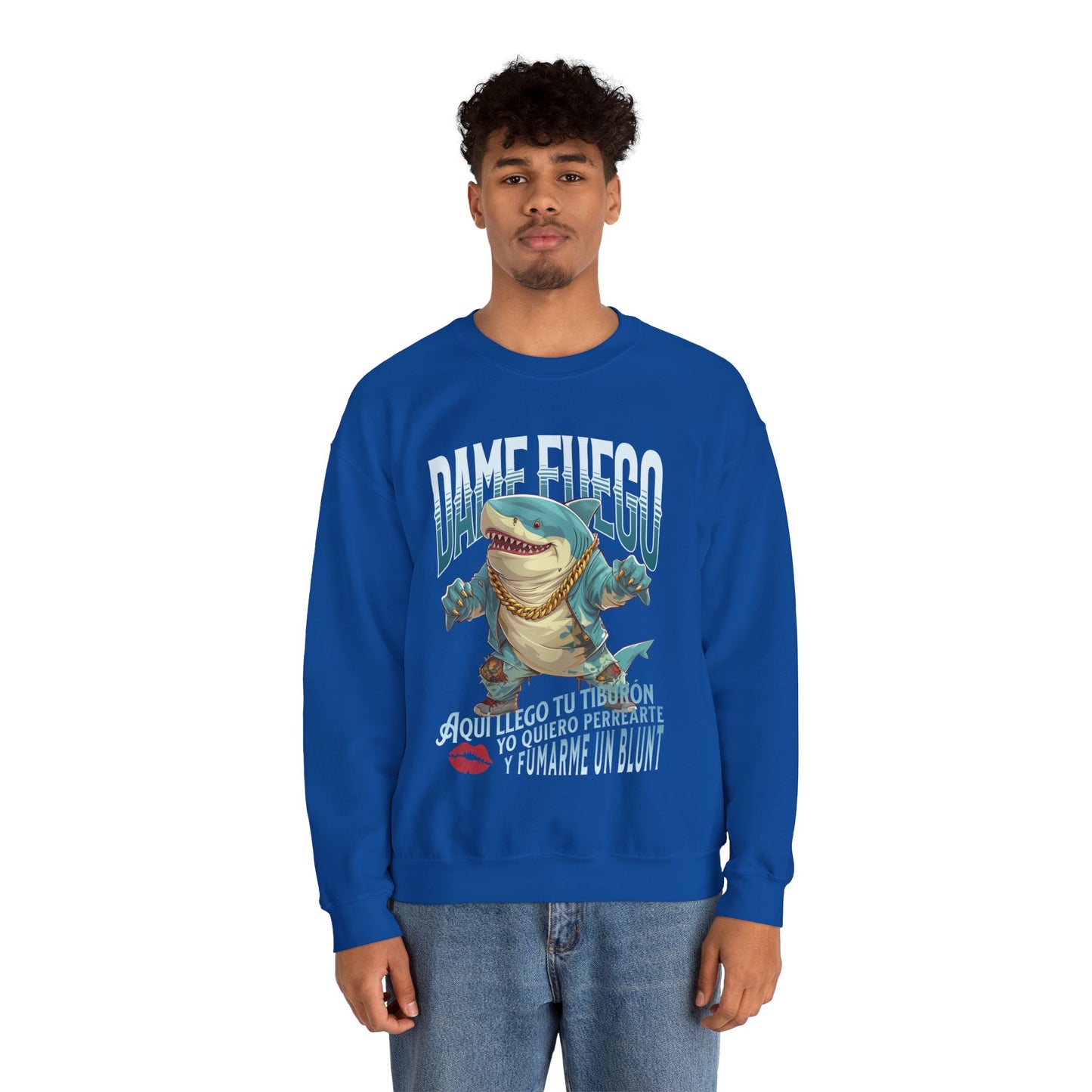 Aquí Llego Tu Tiburon Sweater